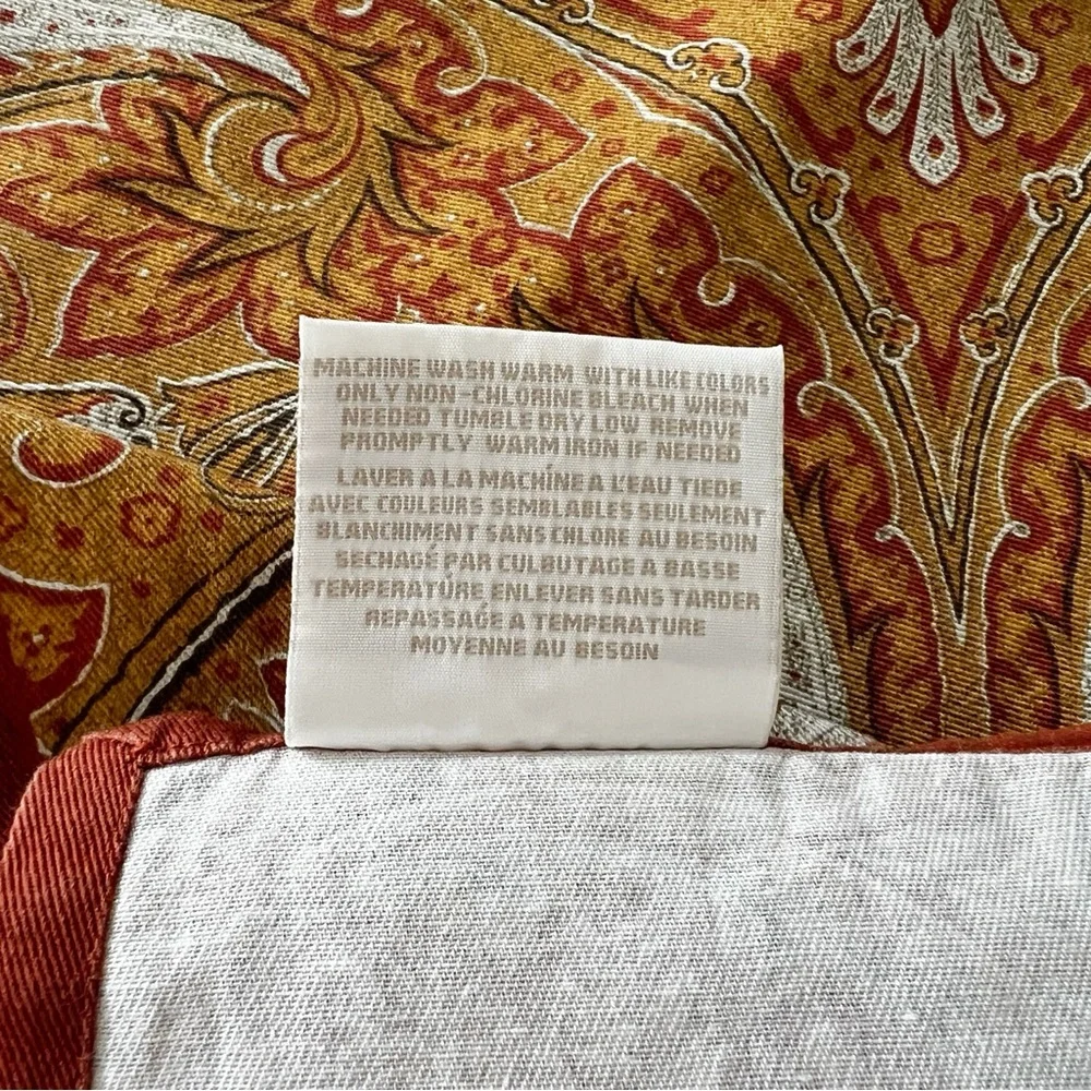 Williams Sonoma Printed Paisley Cotton Cloth Napkins Set of 4
